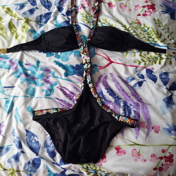 Victoria's Secret Other - Victoria Secret Sequin Monokini Swimsuit Bathingsuit